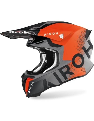 AIROH - CASCOS TWIST 2.0 BIT ORANGE MATT OFF ROAD DIRT BIKE HELM