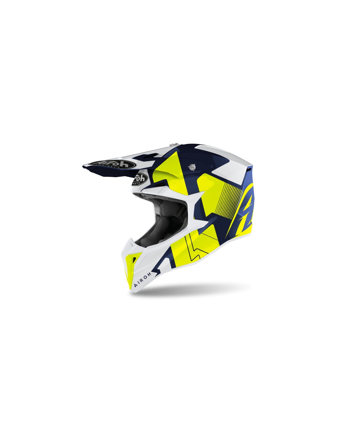 Casco motocross Airoh Wraap Raze nero opaco