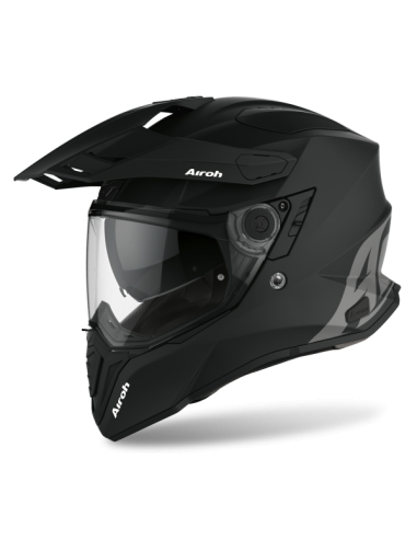 Casque de course de moto intégral Airoh Commander couleur noir mat