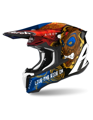 AIROH - CASCOS TWIST 2.0 TIKI GLOSS OFF ROAD MOTORBIKE HELMET