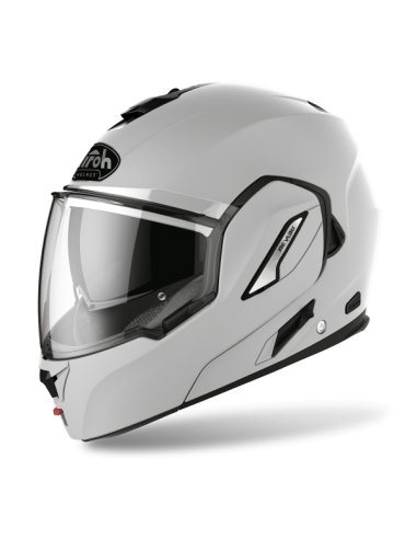 Casque de moto modulable AIROH Rev19 couleur gris béton mat