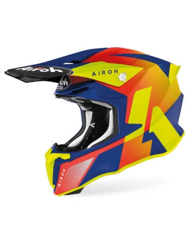 AIROH - CASCOS TWIST 2.0 LIFT AZURE MATE OFF ROAD CASCO DE MOTORISTA