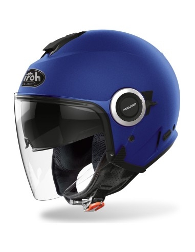 AIROH Helios Casque de moto tout-terrain ouvert BLEU MAT