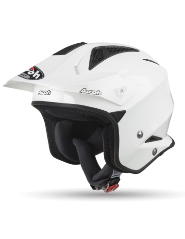 Casco jet de moto Jet Airoh TRR S blanco sólido brillo