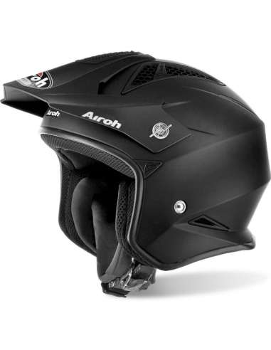 Casco de moto jet Airoh TRR S negro mate off road