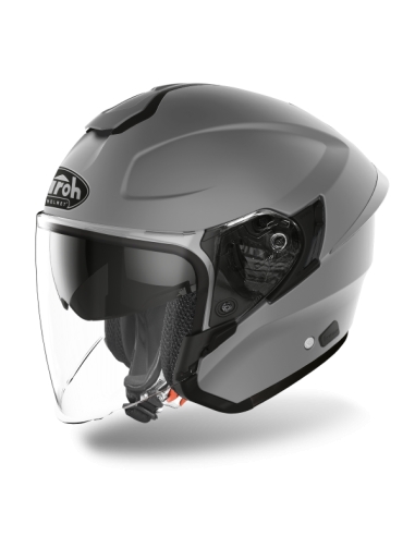 Airoh Helmets H.20 Casco Abierto De Moto Racing Gris Oscuro Mate