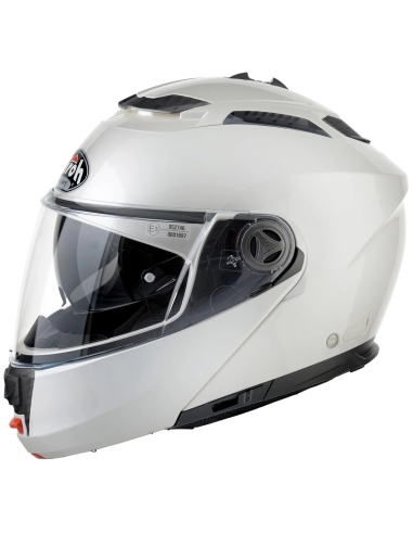 Airoh Phantom-S Touring Flip Delantero Casco Moto Urbana Blanco Brillo