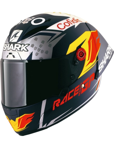 SHARK- RACE-R-PRO GP OLIVEIRA SIGNATURE AZUL RED BULL FULL FACE RACING MOTORBIKE HELMET