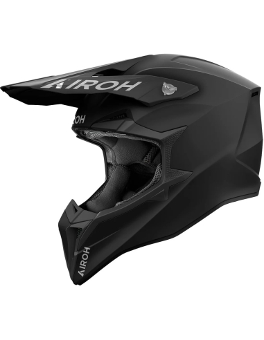 Casco Uomo Airoh Wraap Color Black Matt Nero Opaco Cross Enduro Motard Mx  Helmet