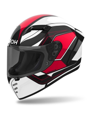 Capacete de motociclismo Airoh CONNOR DUNK Full Face Vermelho Brilhante