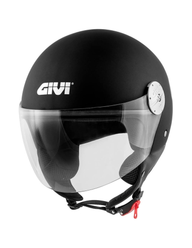 CASCO MOTO APERTO GIVI 10.7 DJET MINI SOLID BLACK JET