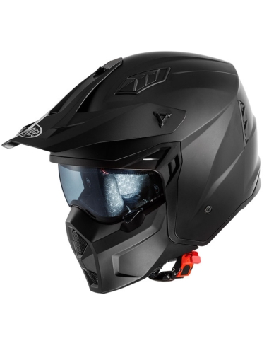 Premier Subverter U9 BM Racing Motorradhelm Schwarz Matt