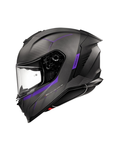 Premier HYPER RS18 BM Full Face Motorcycle Helmet Matt Black Purple