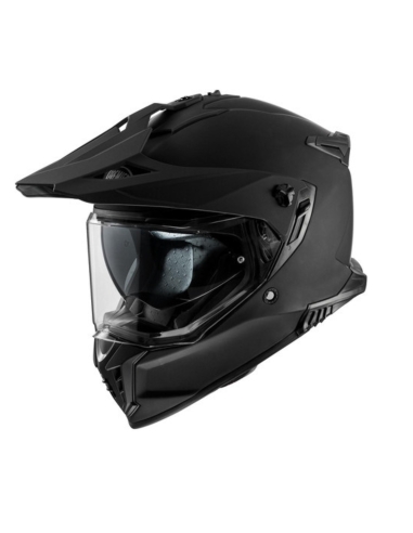 Casco de moto de aventura todoterreno Premier Discovery U9BM negro mate