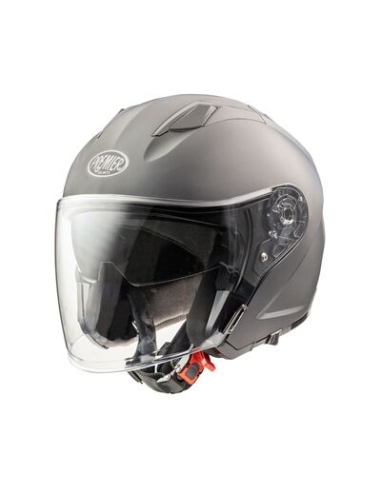 PREMIER DOKKER U17 BM GRAUER TOURING-MOTORRADHELM MIT OFFENEM GESICHT