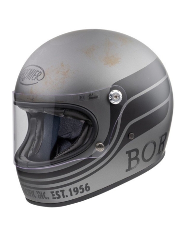 Casque moto intégral de tourisme Premier TROPHY BTR 17 BM noir gris