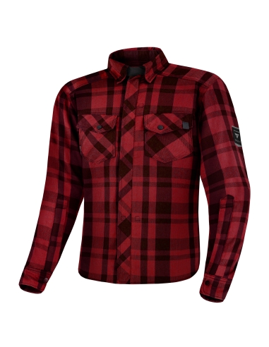 Camiseta de moto Shima Renegade 2.0 roja de manga larga