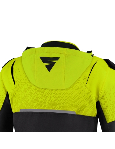 SHIMA HOOD DRIFT YELLOW FLUO DIRT BIKE JACKET