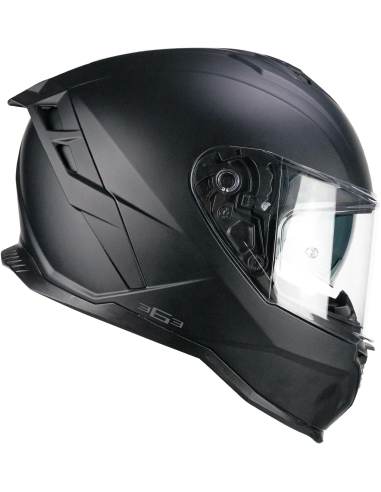 CGM 363 SHOT Race Casco Integral de Motociclismo Negro