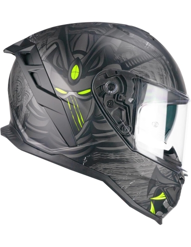 CGM 363S SHOT NIPPO Full Face Motorbike Racing Helmet Fluorescent