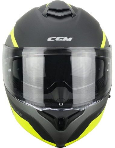 Casco moto modulare CGM 568S BER mono bianco flip up