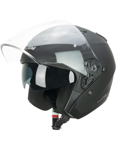 Casco Jet Cgm Uomo Donna Scooter 111A SLOT MONO Verde opaco con