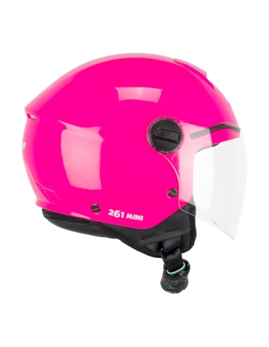 CGM 261a mini mono Fuchsia open face scooter kids motorbike helmet