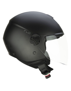 Casco per scooter da equitazione urbano CGM 116G AIR BICO faccia aperta  grigio fucsia fluorescente