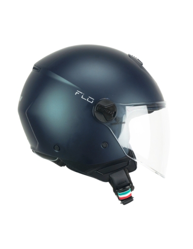 CGM 167A MONO Visera larga Street Wear Casco Jet Petrolio satinado Ece 22.06