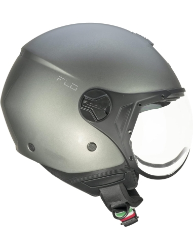 CGM 167A MONO Shaped Visor Street Wear Open Face Jet Motorbike Helmet Satin Anthracite Ece 22.06