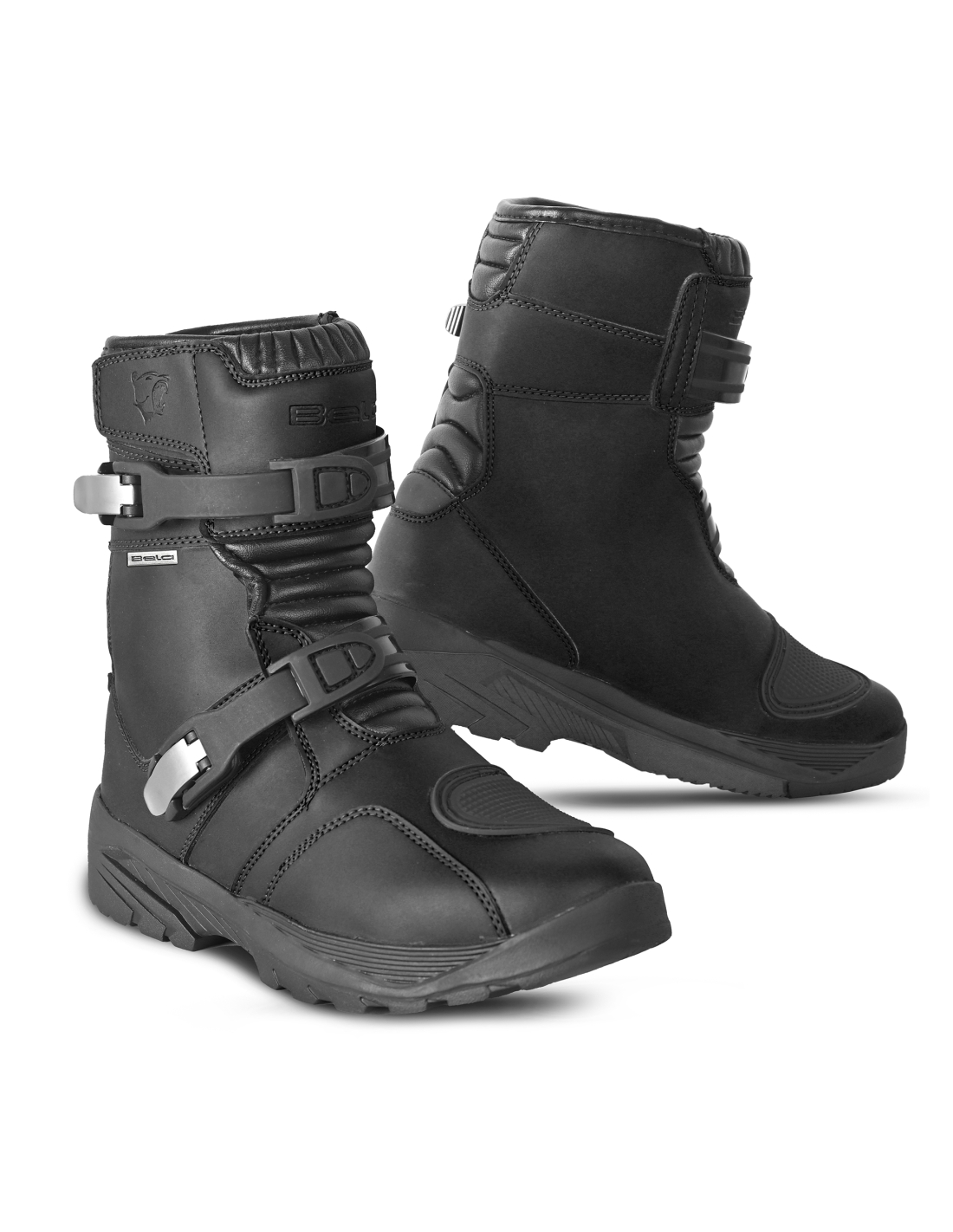 Motorcycle Boots in Waterproof microfiber, Bela Junior black