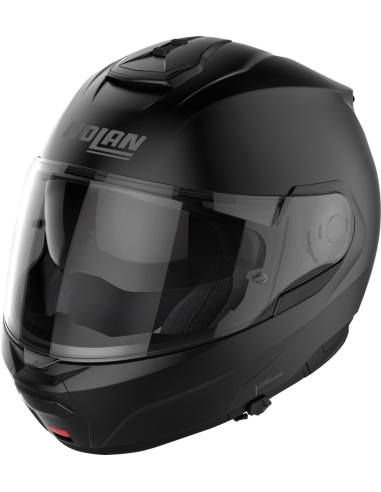 Nolan N100-6 - casque de moto modulaire flip touring classique noir plat