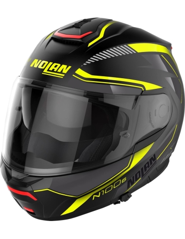 Nolan N100-6 Surveyor Flat Noir/jaune casque de moto modulable sur route