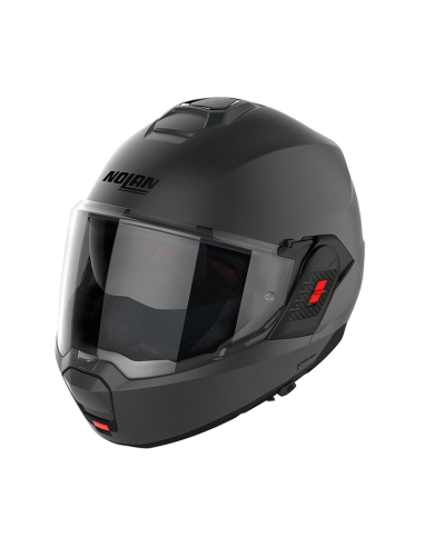 Nolan N120.1 Classic N-com casco de moto modular plano abatible gris