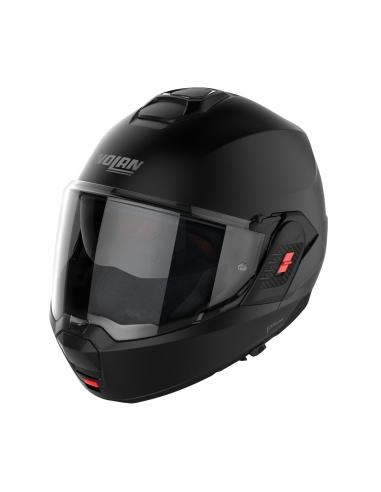 Nolan N120.1 Classic N-com casco de moto deportivo modular negro mate