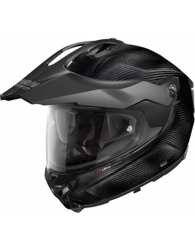 Nolan X-552 Ultra Carbon Abenteuer-Rennmotorradhelm, komplett schwarz