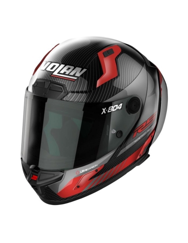 Nolan X-804 RS HOT LAP 013 casque de course moto intégral rouge