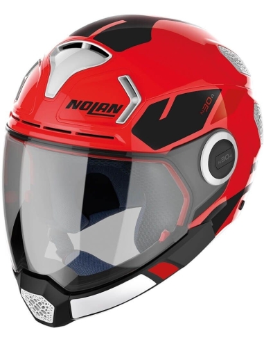 Casque de moto Nolan N30-4 VP Blazer 022 aventure urbaine rouge