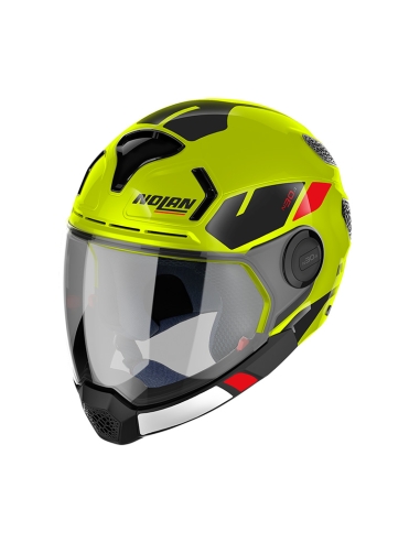 Casque de moto ouvert Nolan N30-4 VP Blazer 032 Urban aventure jaune