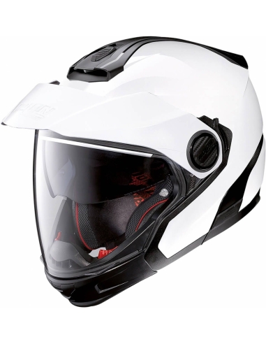 Casque de course moto modulaire Nolan N40-5 GT 06 Classic N-C005 blanc