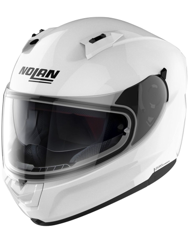 Nolan N60-6 Classic 005 capacete integral para moto em turnê Metal branco