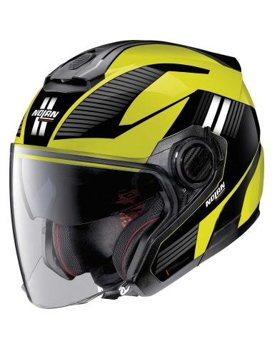 Nolan N40-5 GT 06 Classic N-C06 Casco Moto Modular de turismo negro amarillo