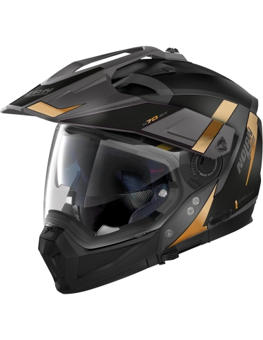 Nolan N70-2 X 06 Skyfall N-Com 059 Off Road Integral-Motorradhelm Schwarz/Gold