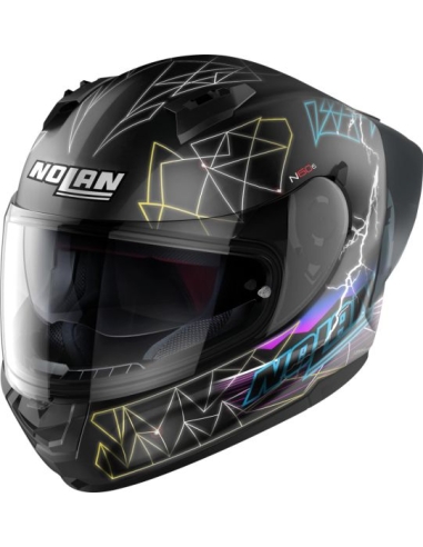 Nolan N60-6 Sport SPORT RAINDANCE 026 Casco Integral de Moto Racing Negro Mate