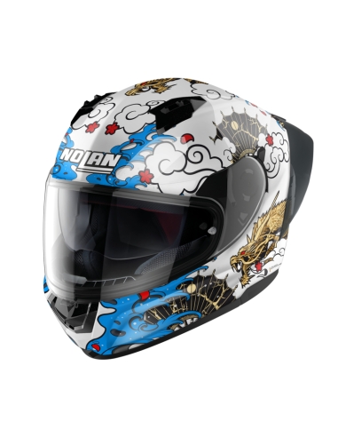 Nolan N60-6 SPORT WYVERN 025 Casque de course moto intégral Blanc multicolore