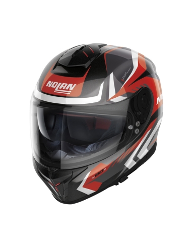 Nolan N80-8 RUMBLE N-COM 059 Casque de course moto intégral noir plat