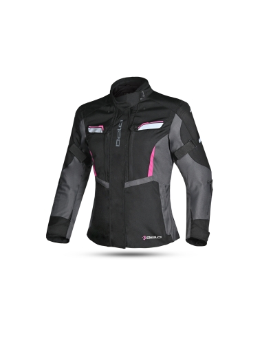 BELA - Chaqueta Textil Hurricane Lady  Negro/Fucsia