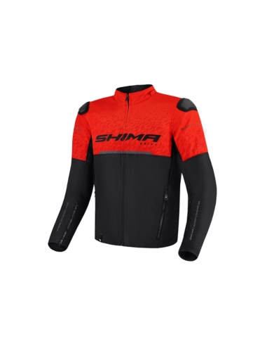 Jaqueta de verão têxtil para motocicleta SHIMA Drift Urban Preto/Vermelho