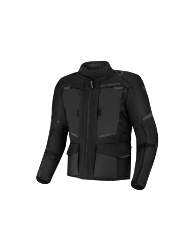 Giacca da moto Adventure Touring da uomo Shima Hero 2.0 in tessuto nero