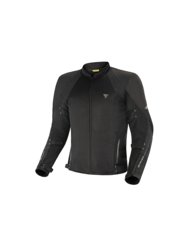 Chaqueta textil SHIMA Jet impermeable para moto Urnam verano negro